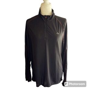 Merino Blend by Paradox Black Wool Blend Dri Release Athletic Shirt Size L